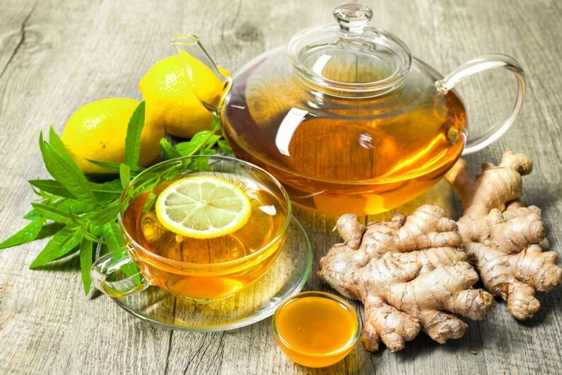 Te med citron och ingefära kommer att hjälpa till att ordna metabolismen hos en man