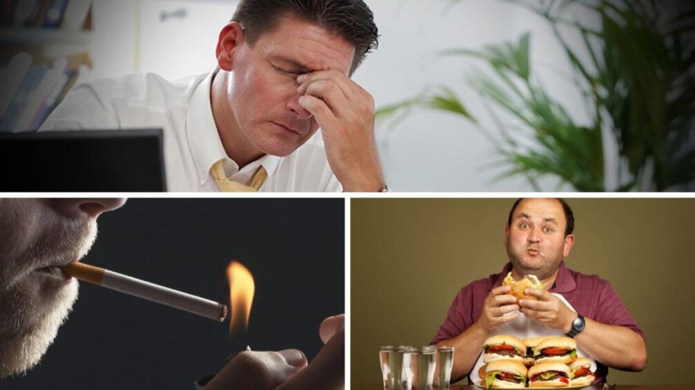 Faktorer som försämrar manlig potens - stress, rökning, undernäring